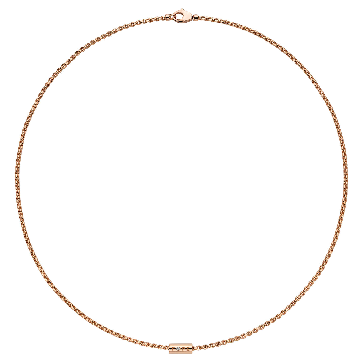 FOPE Aria Rose Gold and Diamond Necklace Maison Birks